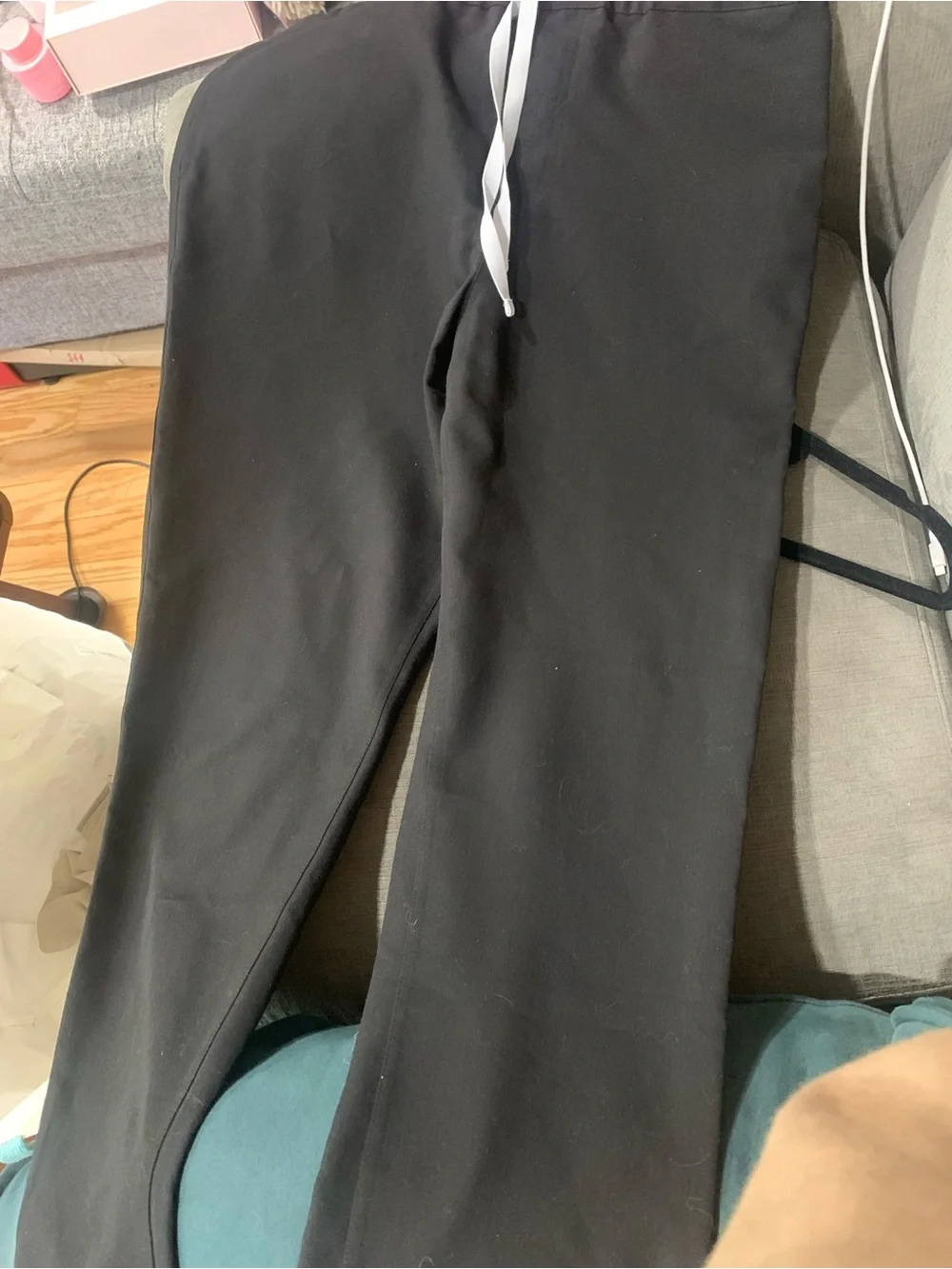 Figs Men’s Black Joggers with Grey Drawstring